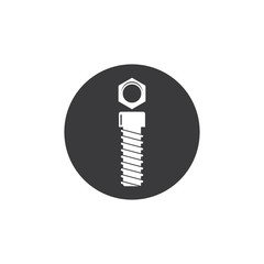 nut and screw icon vector illustration design