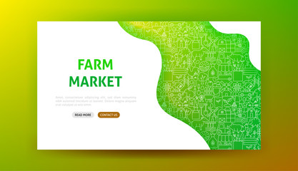 Sticker - Farm Market Landing Page