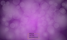 Abstract Puple Bokeh Gradiant  Background. Vector Illustration.