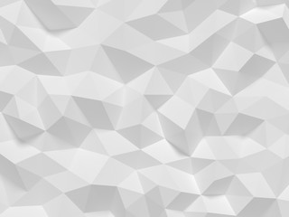 Abstract white polygonal background