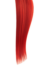 Red Hair On White, Isolated