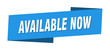 © Aquir - available now banner template. available now ribbon label sign