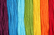 bright iridescent thread floss for embroidery and needlework