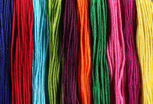 Bright Iridescent Thread Floss For Embroidery And Needlework