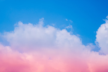sun and cloud background with a pastel colored. heaven sky