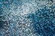 Blue square mosaic tiles for background