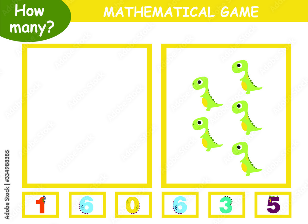 How many? educational page with mathematical games for children. how ...