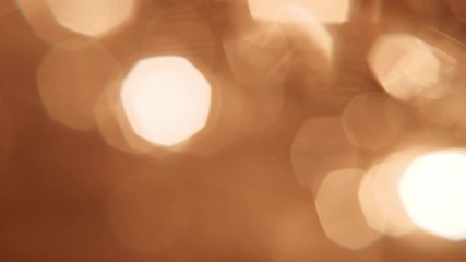 Poster - Golden lights, glowing abstract background. 4K resolution