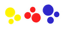 Primary Colors On White Background.