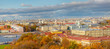 Aerial panorama  of St Petersburg, Russia