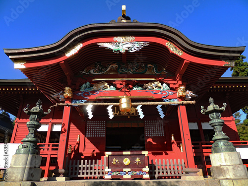 Fotomural Musashi Mitake Shrine in Ome, Tokyo, Japan