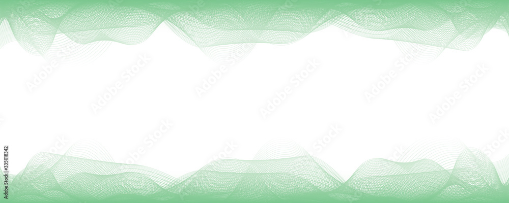 abstract green wave lines on white background Stock Vector | Adobe Stock
