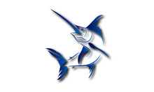 Swordfish Sail Fish Drawing Illustration Icon Symbol Vector