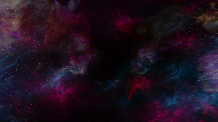 Wall Mural - Space Nebula Background 3d Render