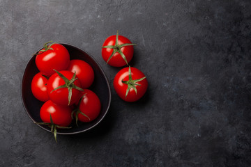 Wall Mural - Fresh ripe tomatoes in bowl