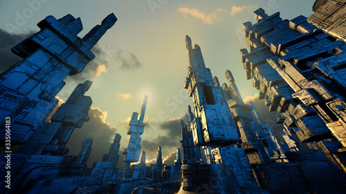 Fotografía Futuristic architecture rendering