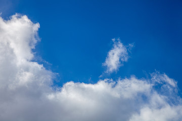 Aufkleber - white clouds on a blue sky. background