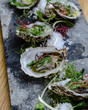 Baja Oysters with seaweed 