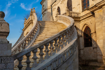 Wall Mural - Picturesque stone staircase of an old orthodox church