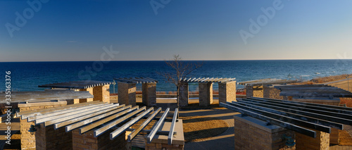 Fotomural Panormama of the old Ajax water treatment plant site on Lake Ontario