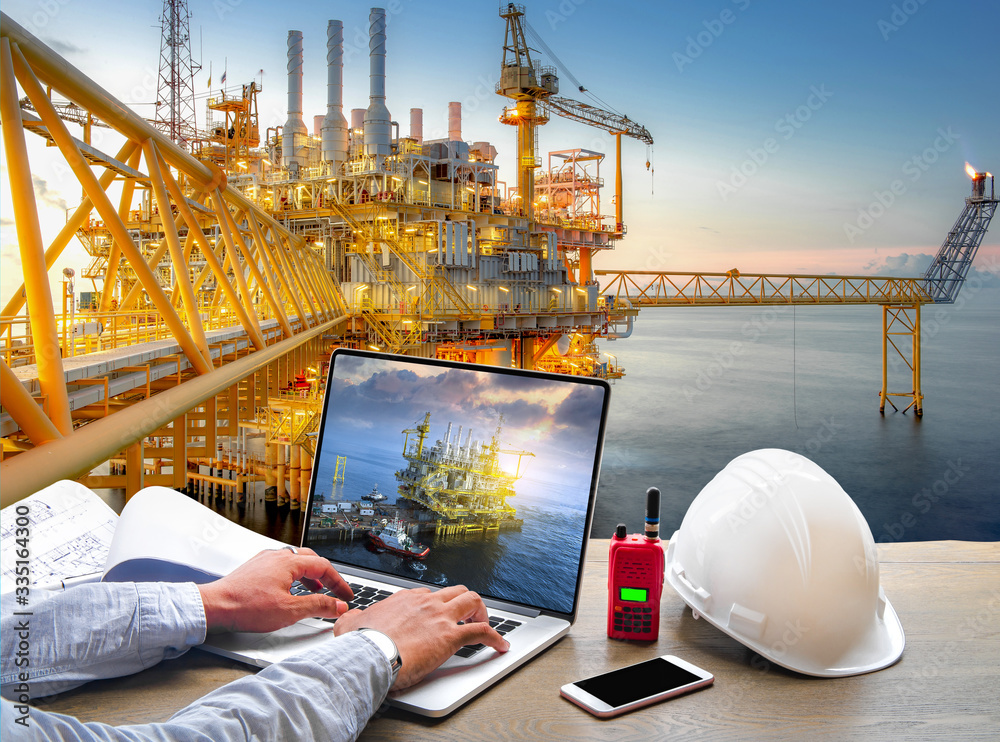 Midstream Operations Engineer Computer Management operation concept of technicians by using computer control ...