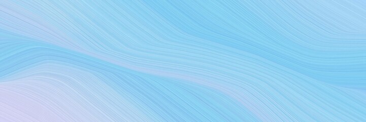 Poster - abstract dynamic banner design with baby blue, lavender blue and light blue colors. dynamic curved lines with fluid flowing waves and curves