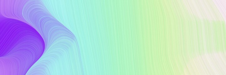 Aufkleber - abstract dynamic header with powder blue, blue violet and tea green colors. elegant curved lines with fluid flowing waves and curves