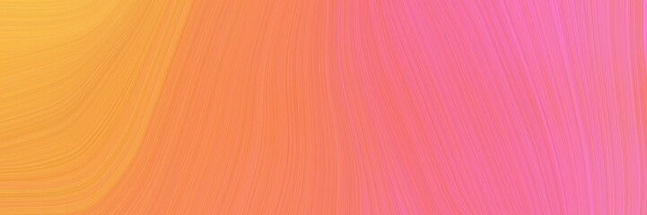 Poster - abstract flowing header with coral, pale violet red and hot pink colors. dynamic curved lines with fluid flowing waves and curves