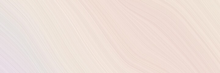 Poster - abstract dynamic header design with antique white, old lace and pastel gray colors. elegant curved lines with fluid flowing waves and curves
