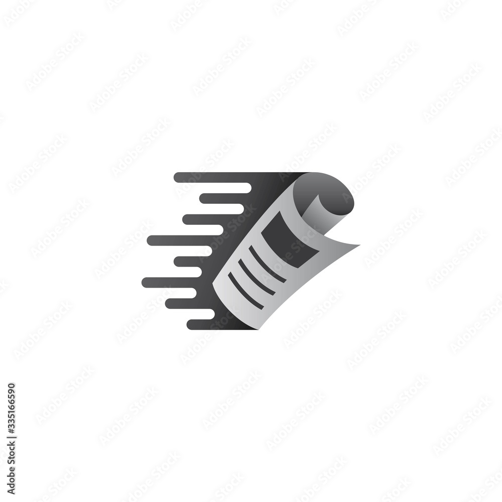 newspaper logo design Stock Vector | Adobe Stock