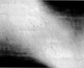 Wall Mural - Vector Halftone Pattern. Set of Dots. Dotted Texture on White Background. Overlay Grunge Template. Distress Linear Design. Fade Monochrome Points. Pop Art Backdrop.