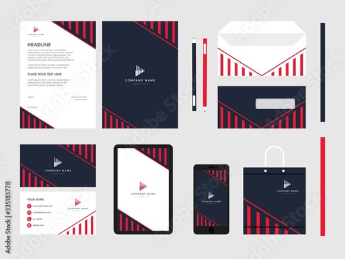 Cuadros en Lienzo geometry modern flat business corporate identity stationery