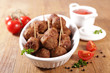 © M.studio - fried meatball with tomato sauce