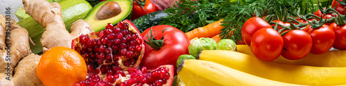 Fotografía Balanced healthy food background