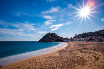 Tossa de Mar on Costa Brava, Catalonia, Spain.