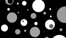 Black And White Background, Polka Dots Abstract Pattern Background, Dots Background