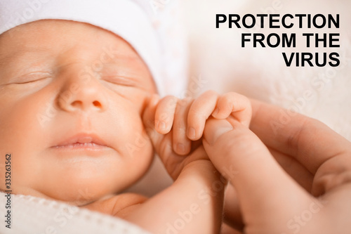 Fotografía Protection from the infant epidemic. Covid - 19 concept pandemic