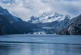Fototapeta Góry - Alaskan landscape. View of a glacier in Alaska