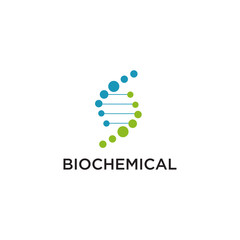 Canvas Print - Bio chemical company logo design with using molecule connection icon