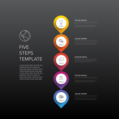 Poster - Progress steps template