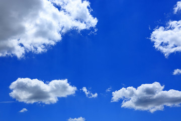 white clouds and blue sky background . nature background.