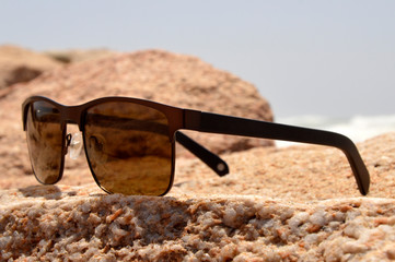 sunglasses on the beach