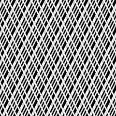 Seamless pattern with black and white intersecting lines