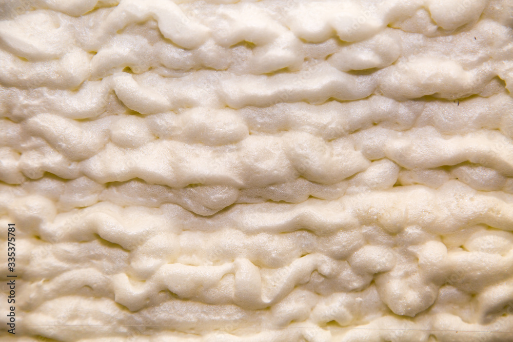 Type of insulation polyurethane sprayed white in the form of clouds ...
