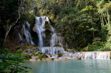 Beautiful Kuang Si Falls In Luang Prabang Laos