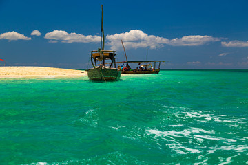 Wall Mural - Seascape. Nakupenda ( Disappearing ) island. Zanzibar. Tanzania.