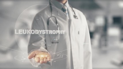 Wall Mural - Leukodystrophy Doctor holding in hand