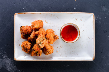 Canvas Print - fried champignons asian cuisine