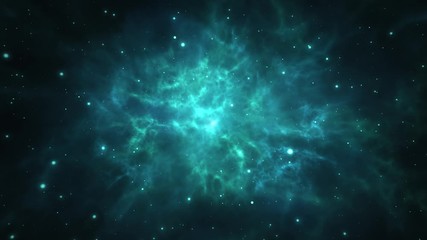 Wall Mural - planets and galaxy science fiction deep space star field 4k loop animation background. universe trav
