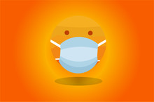 Emoji With Health Mask.